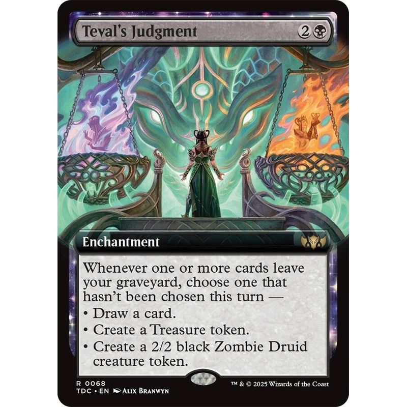 Teval's Judgment (Extended Art) [Tarkir: Dragonstorm Commander]
