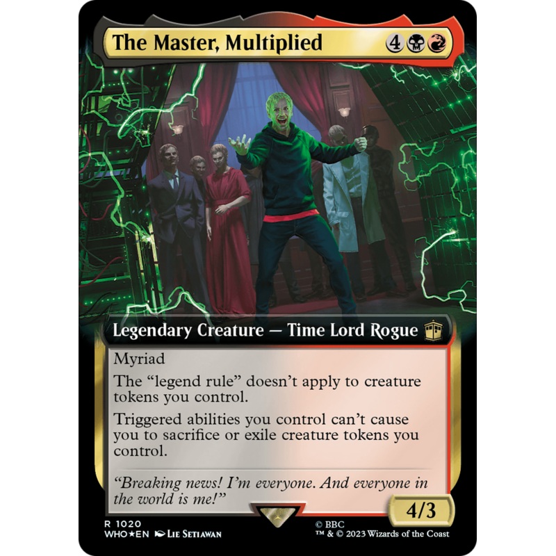 The Master, Multiplied (Extended Art) (Surge Foil) [Doctor Who]