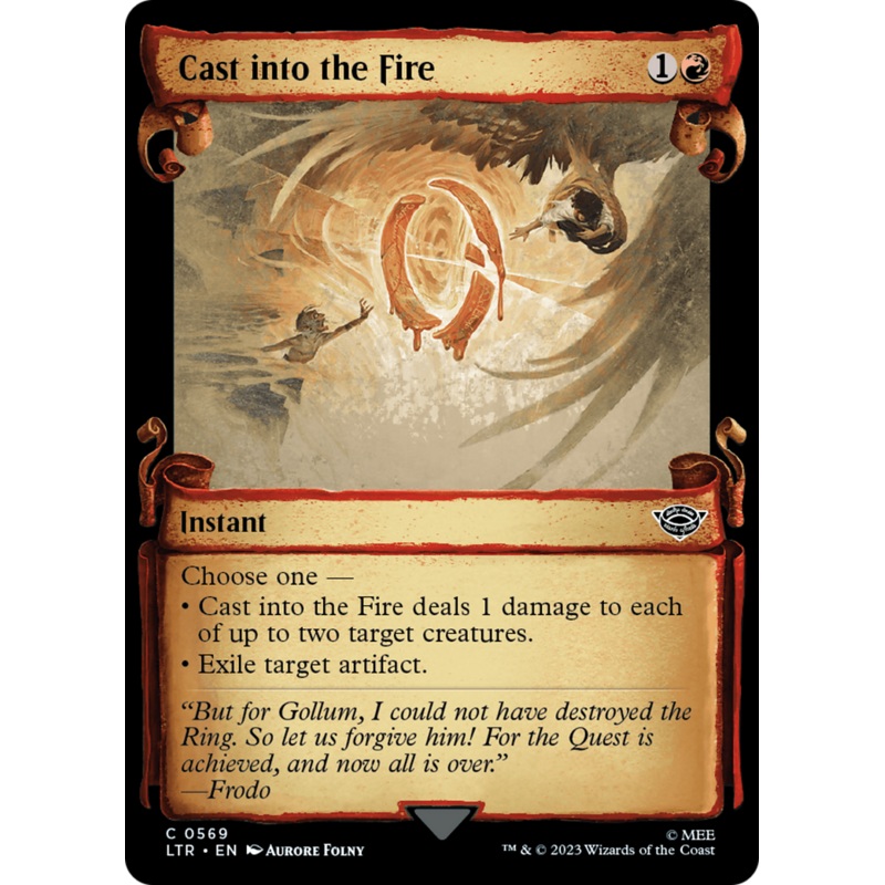 Cast into the Fire [The Lord of the Rings: Tales of Middle-Earth Showcase Scrolls]