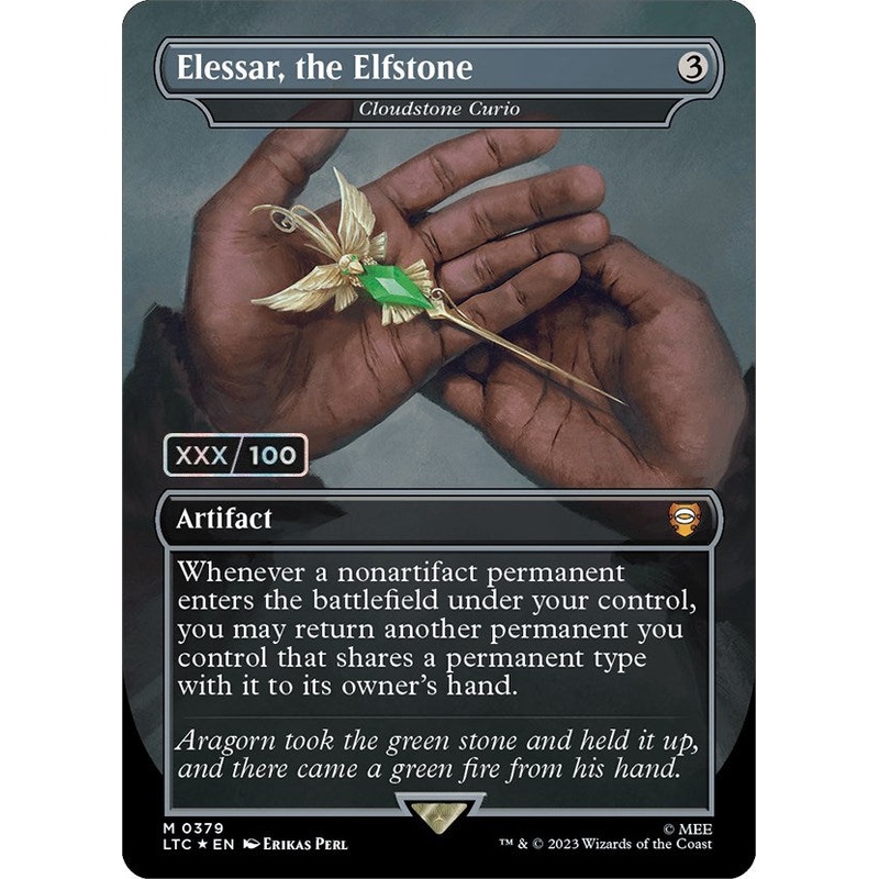 Elessar, the Elfstone - Cloudstone Curio (Serialized) [The Lord of the Rings: Tales of Middle-Earth Commander]