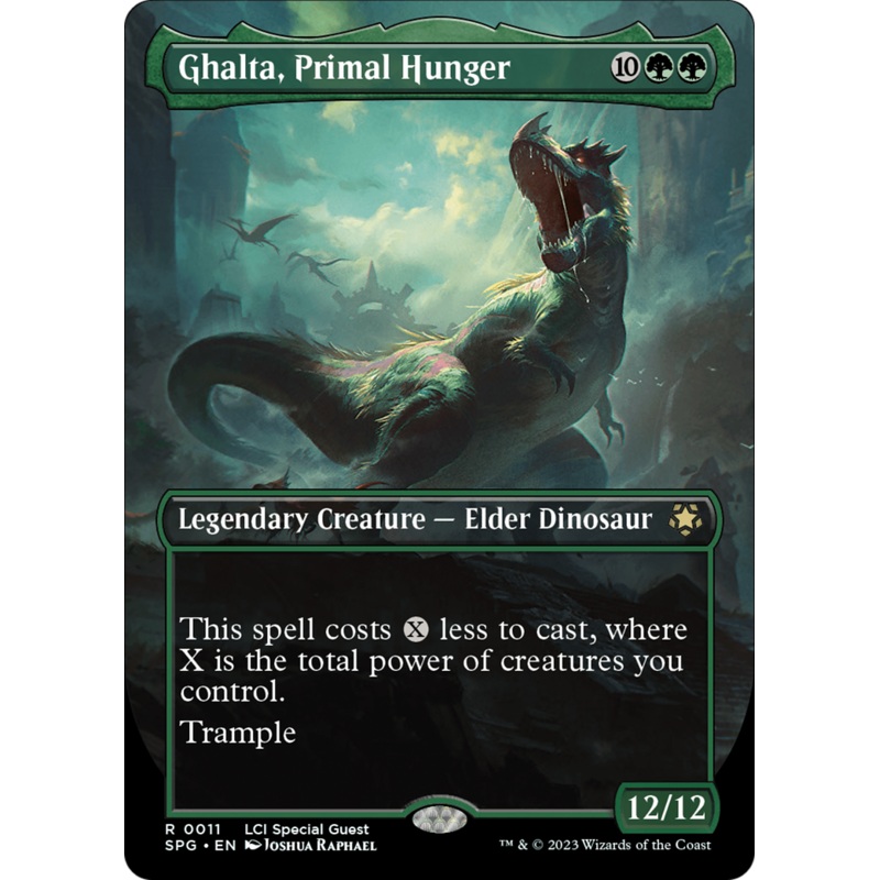 Ghalta, Primal Hunger (Borderless) [The Lost Caverns of Ixalan Special Guests]
