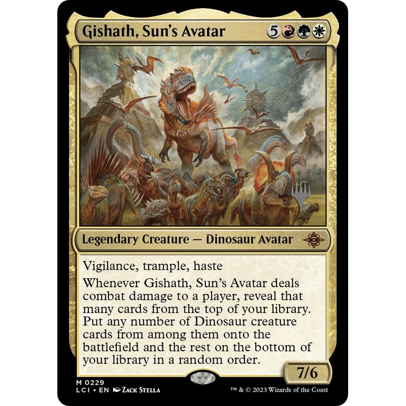 Gishath, Sun's Avatar (Promo Pack) [The Lost Caverns of Ixalan Promos]