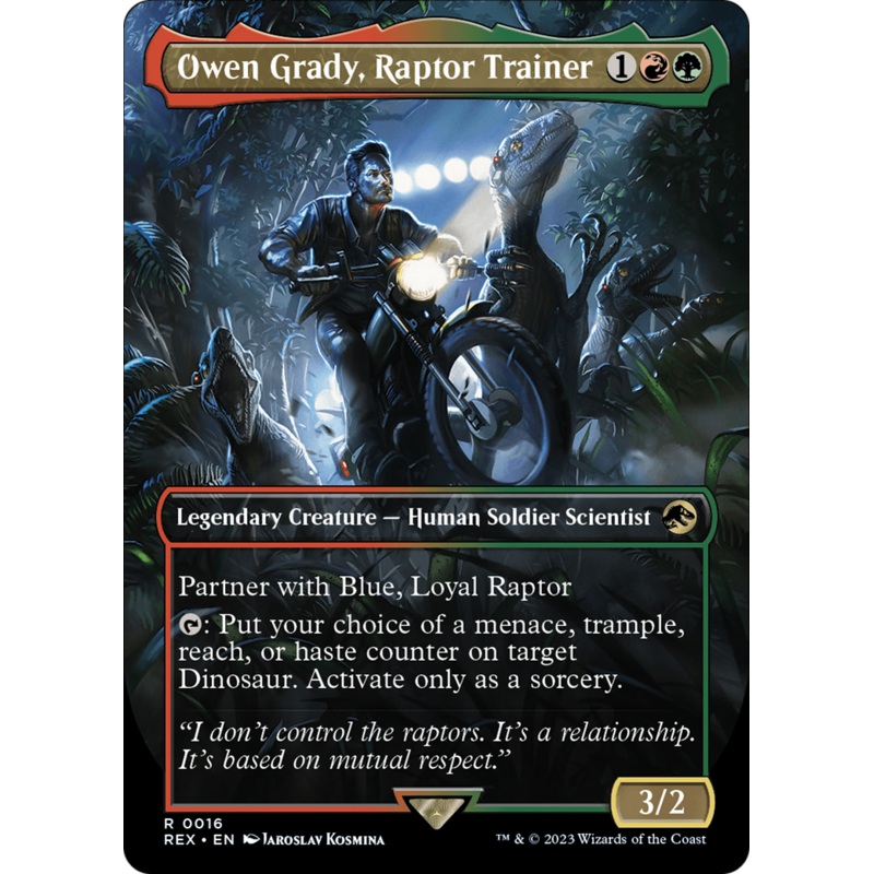 Owen Grady, Raptor Trainer (Borderless) [Jurassic World Collection]