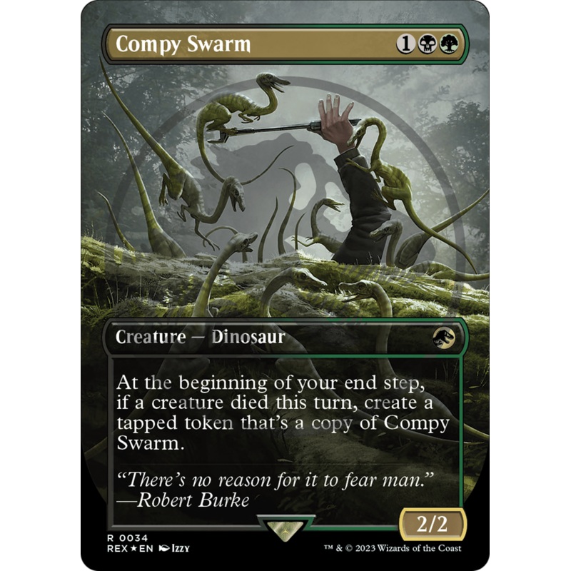 Compy Swarm Emblem (Borderless) [Jurassic World Collection Tokens]