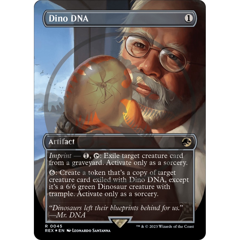 Dino DNA Emblem (Borderless) [Jurassic World Collection Tokens]