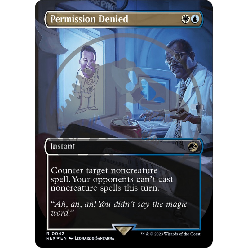 Permission Denied Emblem (Borderless) [Jurassic World Collection Tokens]
