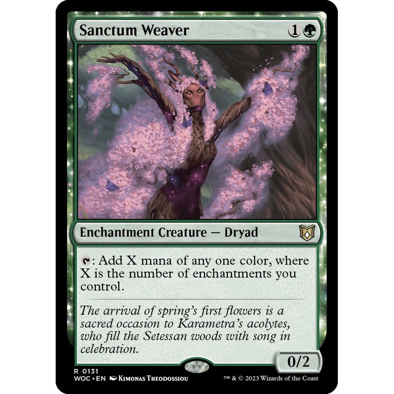 Sanctum Weaver [Wilds of Eldraine Commander]