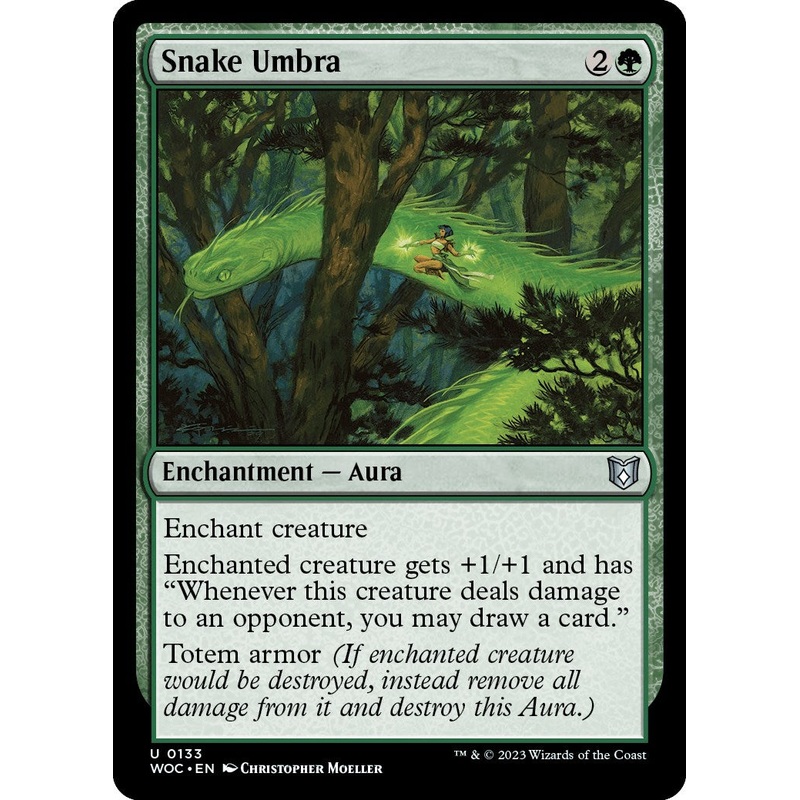 Snake Umbra [Wilds of Eldraine Commander]