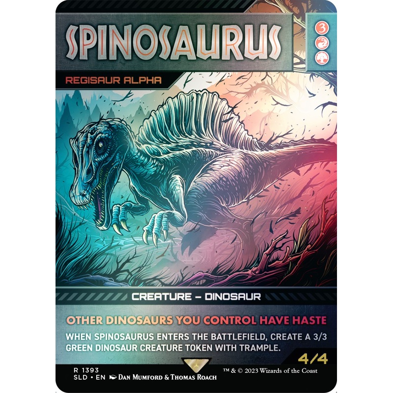 Spinosaurus - Regisaur Alpha (Rainbow Foil) [Secret Lair Drop Series]
