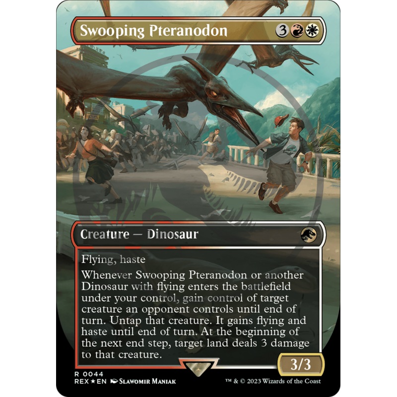 Swooping Pteranodon Emblem (Borderless) [Jurassic World Collection Tokens]