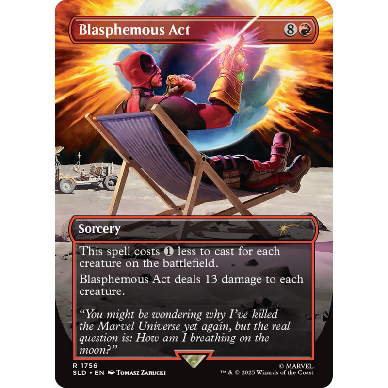Blasphemous Act (1756) (Rainbow Foil) [Secret Lair Drop Series]