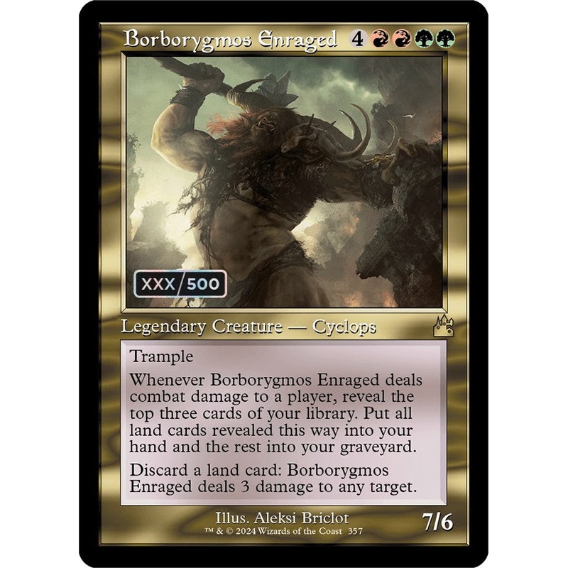Borborygmos Enraged (Retro) (Serialized) [Ravnica Remastered]