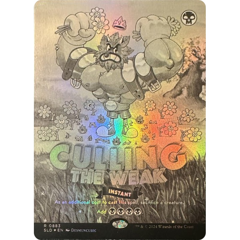 Culling the Weak (Black & White Foil) [Secret Lair Drop Series]