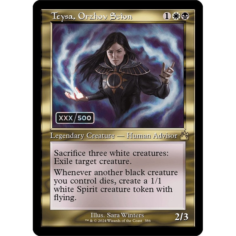 Teysa, Orzhov Scion (Retro) (Serialized) [Ravnica Remastered]