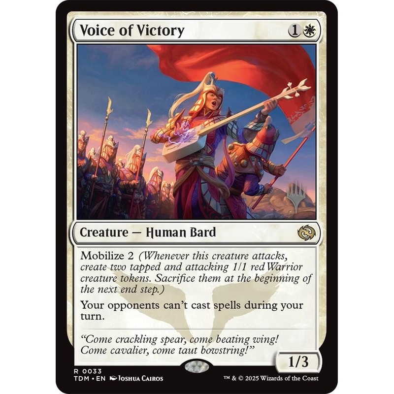 Voice of Victory [Tarkir: Dragonstorm Promos]