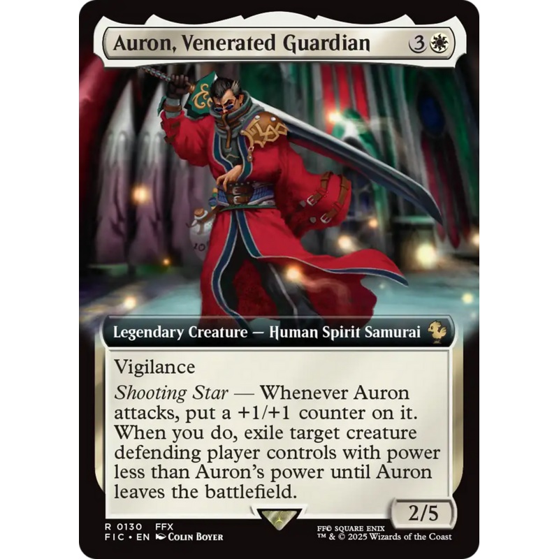 Auron, Venerated Guardian (Extended Art) [FINAL FANTASY Commander]