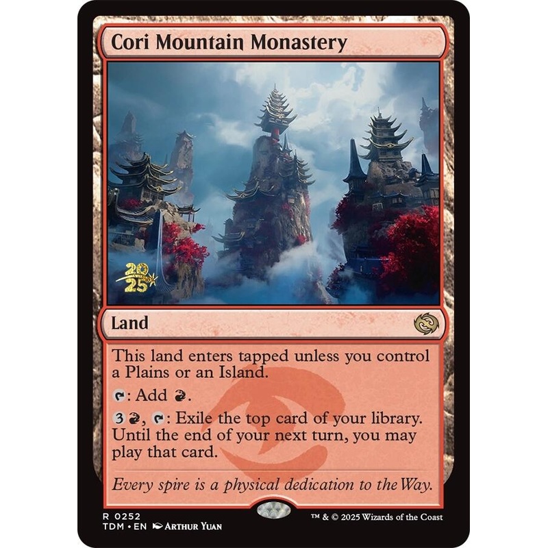 Cori Mountain Monastery [Tarkir: Dragonstorm Prerelease Cards]