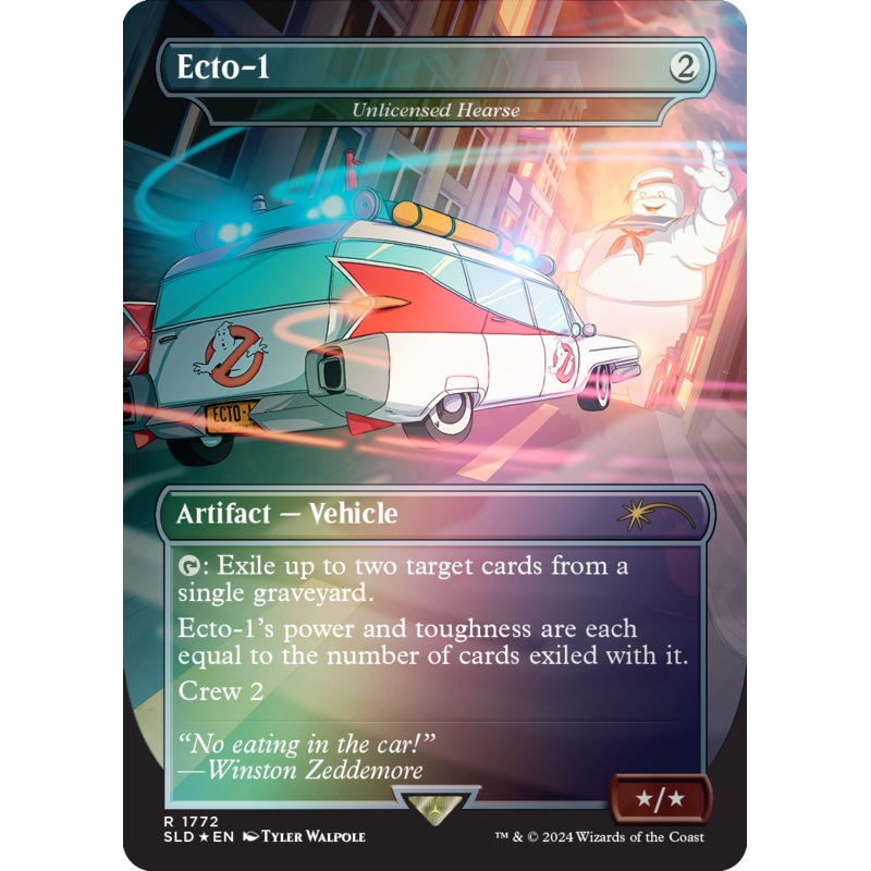 Ecto-1 - Unlicensed Hearse (Rainbow Foil) [Secret Lair Drop Series]