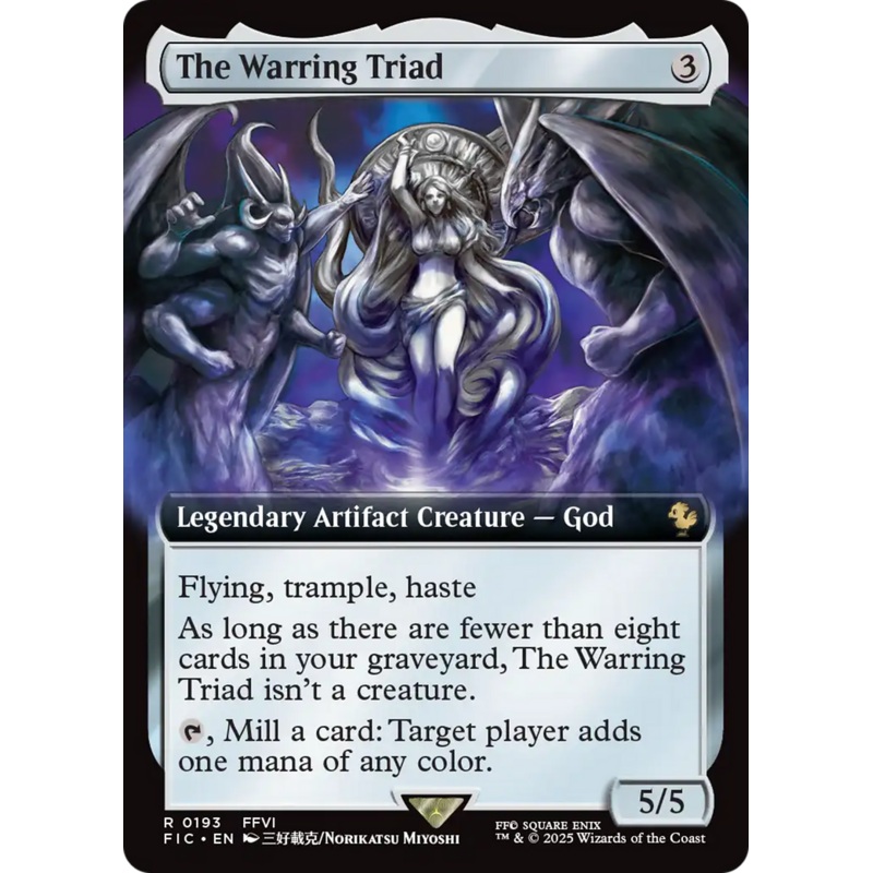 The Warring Triad (Extended Art) [FINAL FANTASY Commander]