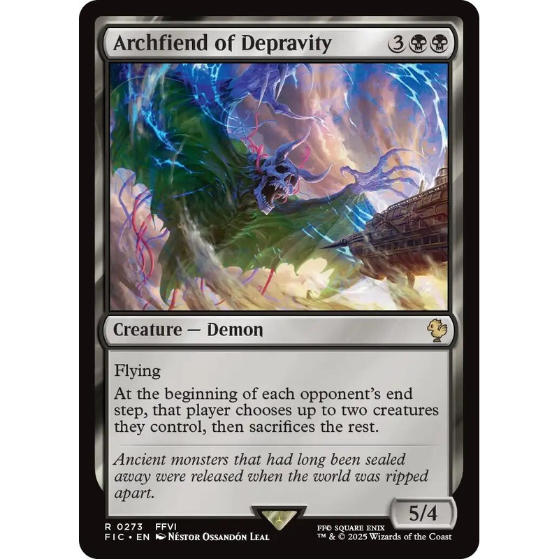 Archfiend of Depravity (Surge Foil) [FINAL FANTASY Commander]