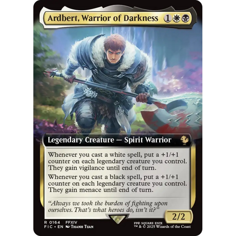 Ardbert, Warrior of Darkness (Extended Art) [FINAL FANTASY Commander]