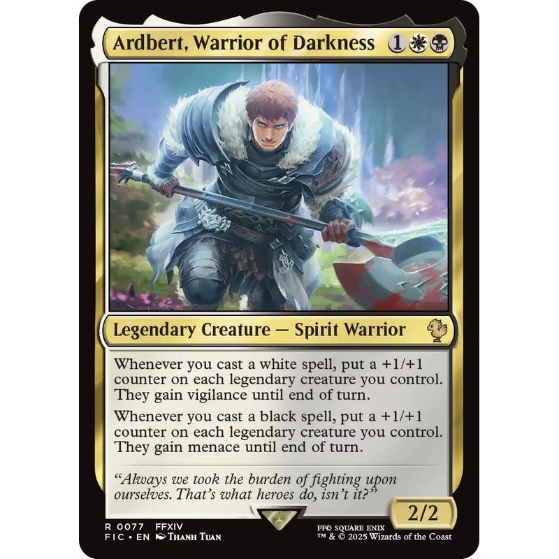 Ardbert, Warrior of Darkness (Surge Foil) [FINAL FANTASY Commander]