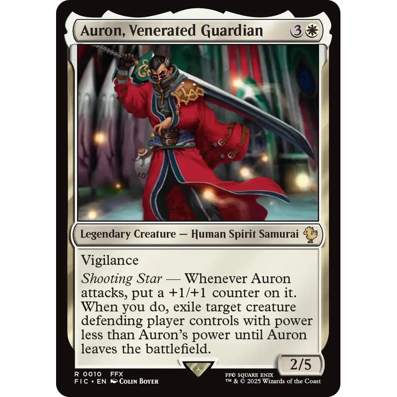 Auron, Venerated Guardian (Surge Foil) [FINAL FANTASY Commander]