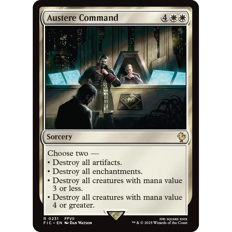 Austere Command (Surge Foil) [FINAL FANTASY Commander]