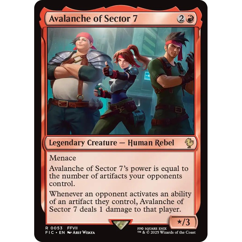 Avalanche of Sector 7 (Surge Foil) [FINAL FANTASY Commander]