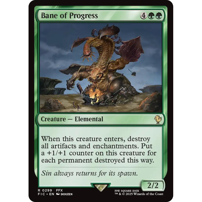 Bane of Progress (Surge Foil) [FINAL FANTASY Commander]