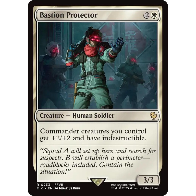 Bastion Protector (Surge Foil) [FINAL FANTASY Commander]