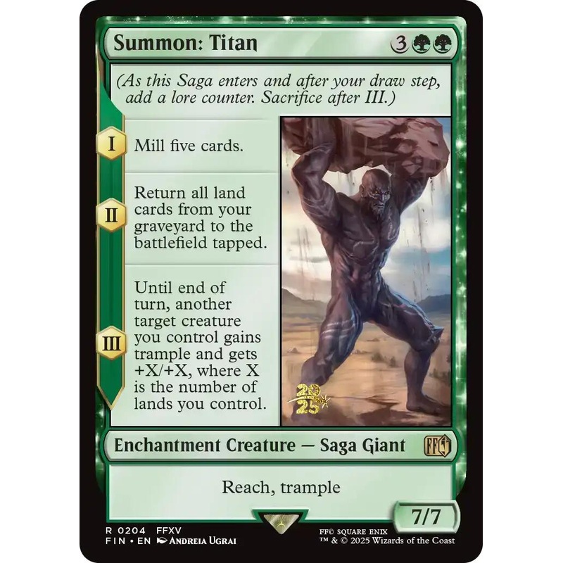 Summon: Titan [FINAL FANTASY Prerelease Promo]