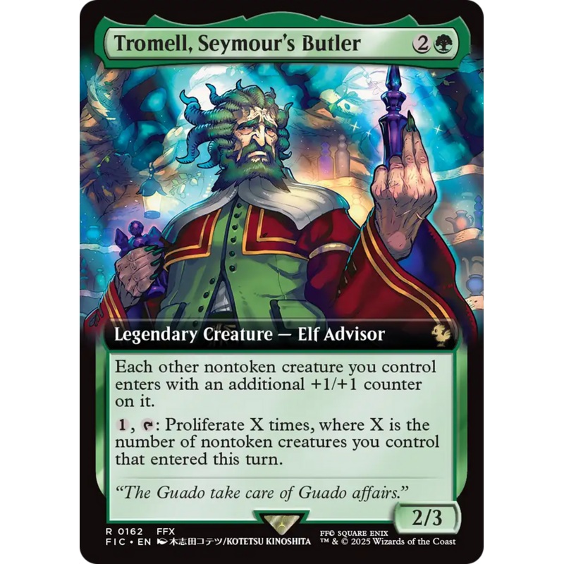Tromell, Seymour's Butler (Extended Art) [FINAL FANTASY Commander]