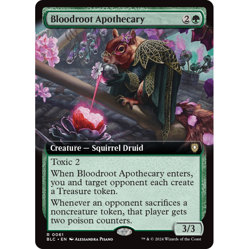 Bloodroot Apothecary (Extended Art) [Bloomburrow Commander]