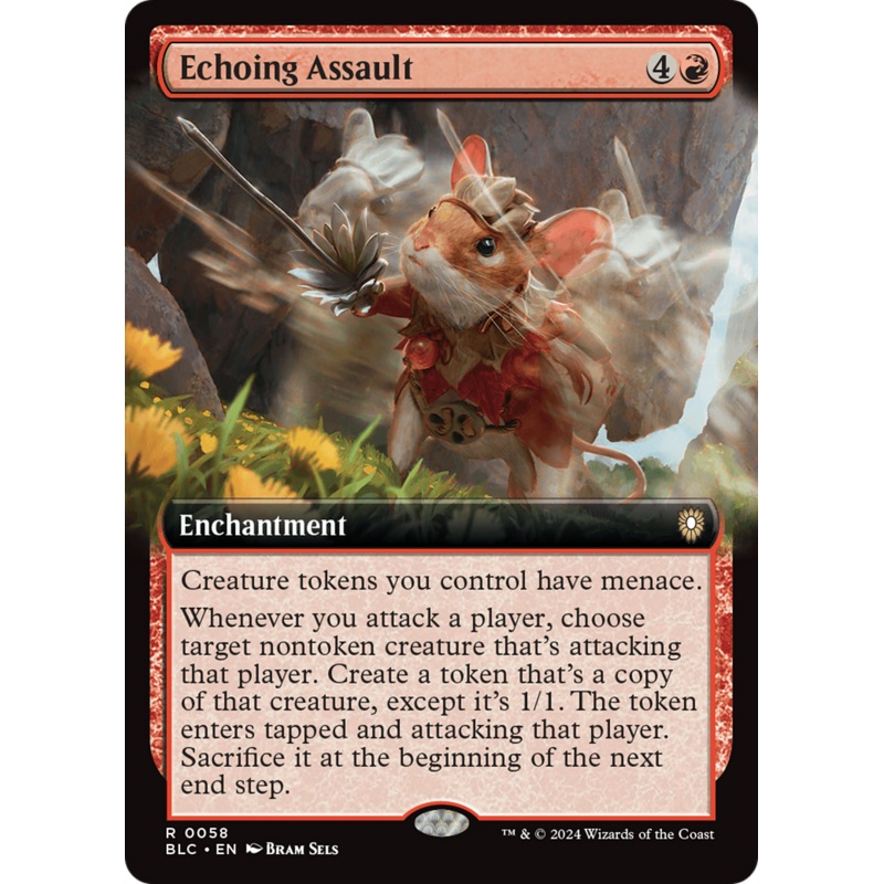Echoing Assault (Extended Art) [Bloomburrow Commander]