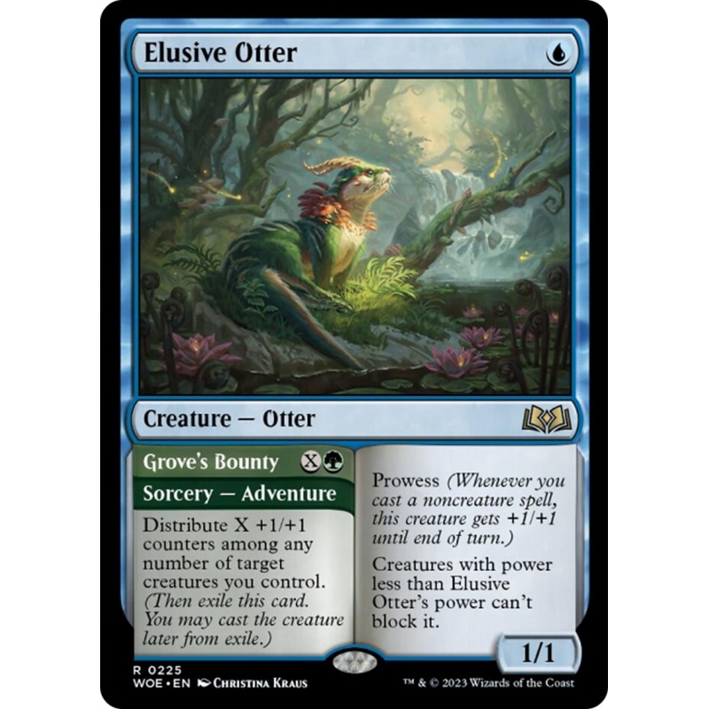 Elusive Otter // Grove's Bounty [Wilds of Eldraine]