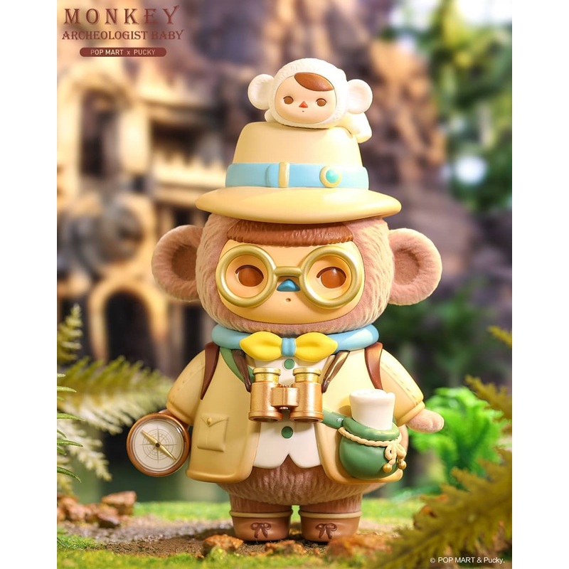 POP MART Pucky Elf Planet Explorer - Little Monkey Archaeologist