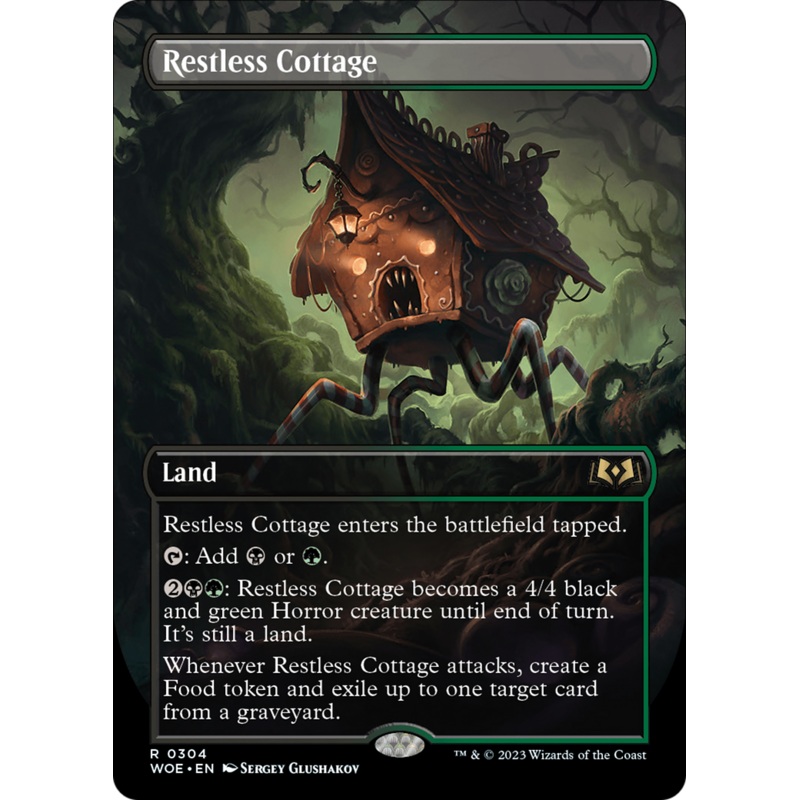 Restless Cottage (Borderless Alternate Art) [Wilds of Eldraine]