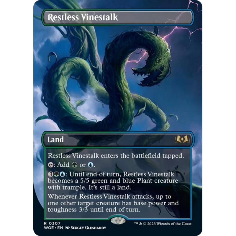 Restless Vinestalk (Borderless) [Wilds of Eldraine]