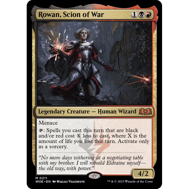 Rowan, Scion of War [Wilds of Eldraine]