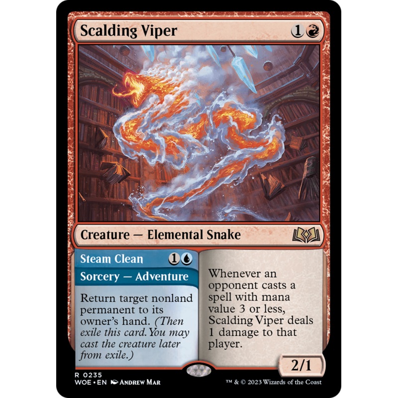 Scalding Viper // Steam Clean [Wilds of Eldraine]