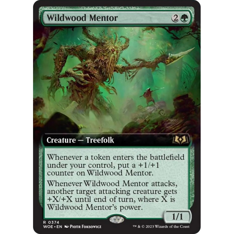 Wildwood Mentor (Extended Art) [Wilds of Eldraine]