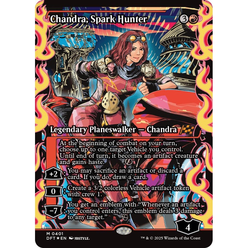 Chandra, Spark Hunter (Showcase) (Japanese) [Aetherdrift]