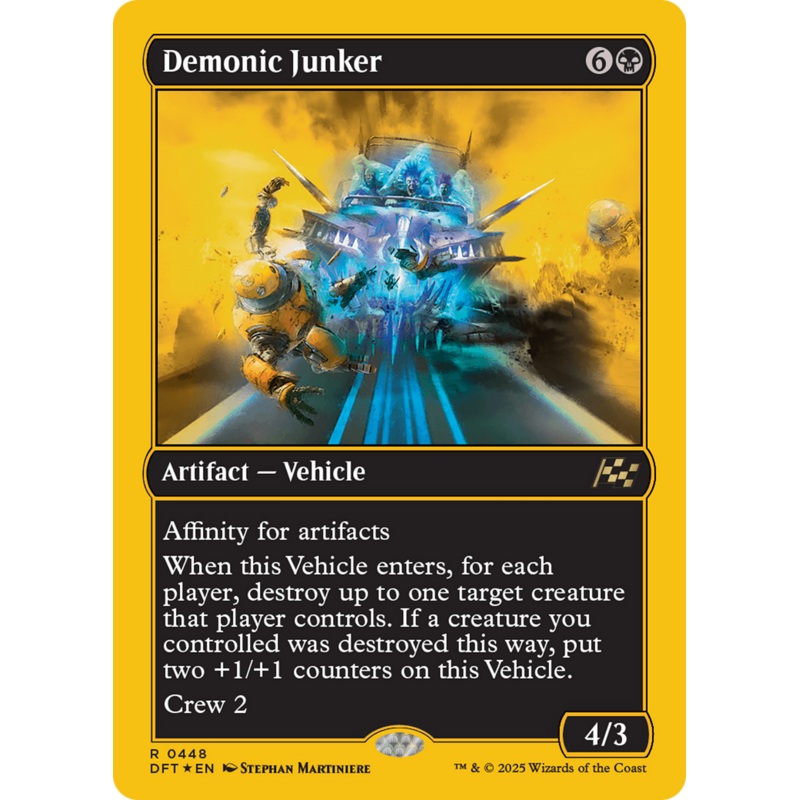 Demonic Junker (First-Place Foil) [Aetherdrift]