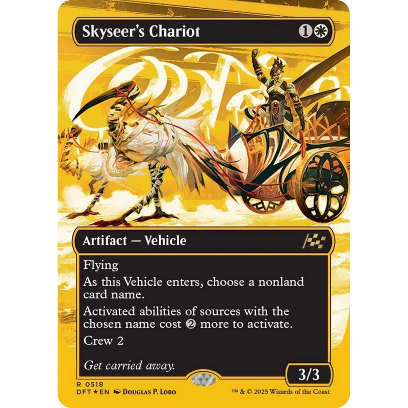 Skyseer's Chariot (Borderless) (First-Place Foil) [Aetherdrift]