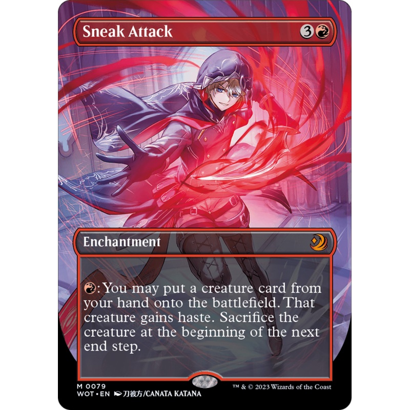 Sneak Attack (Anime Borderless) [Wilds of Eldraine: Enchanting Tales]