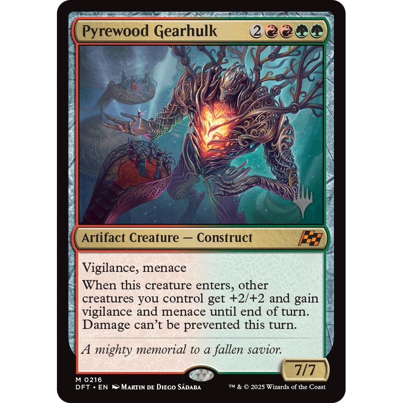 Pyrewood Gearhulk (Promo Pack) [Aetherdrift Promos]