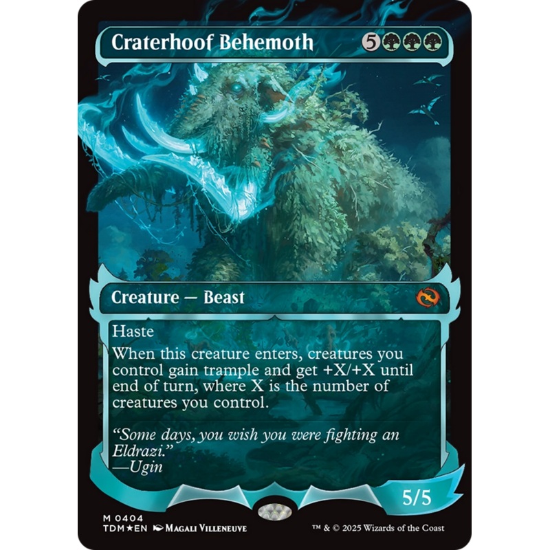 Craterhoof Behemoth (Showcase) [Tarkir: Dragonstorm]