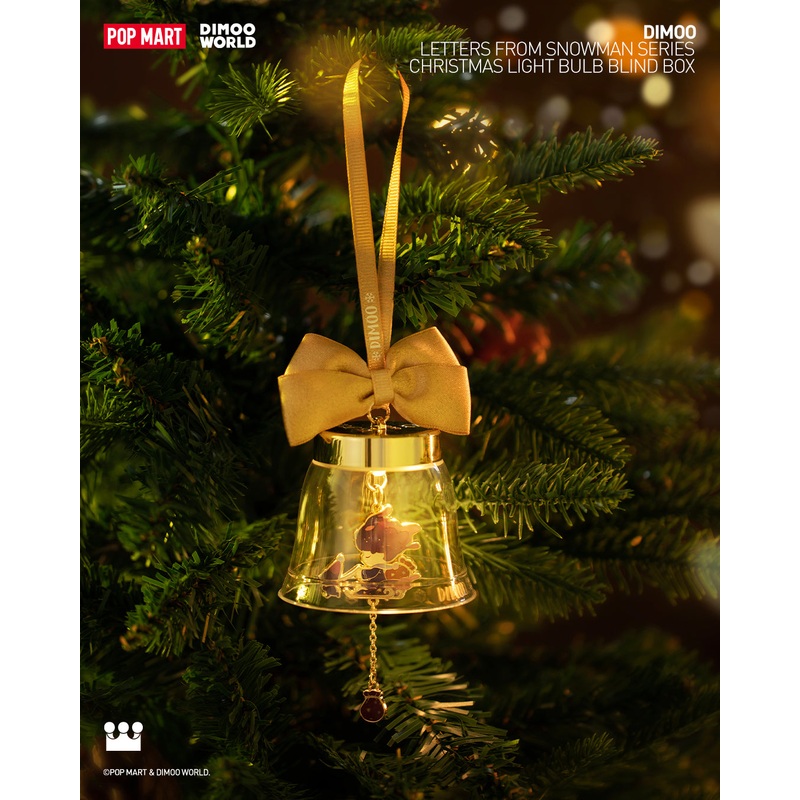 POP MART Dimoo Letters from Snowman Series - Christmas Light Bulb Blind Box