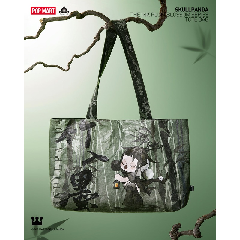 POP MART SKULLPANDA The Ink Plum Blossom Series - Tote Bag